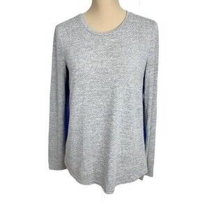 MARKET And SPRUCE Women Top Gray & blue Sz M Pullover